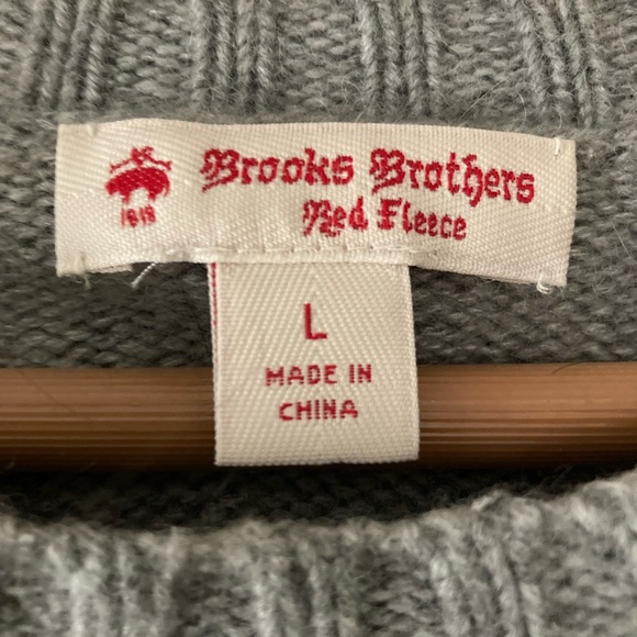 Brooks Brothers vintage red fleece fishermen sweater - Picture 3 of 9